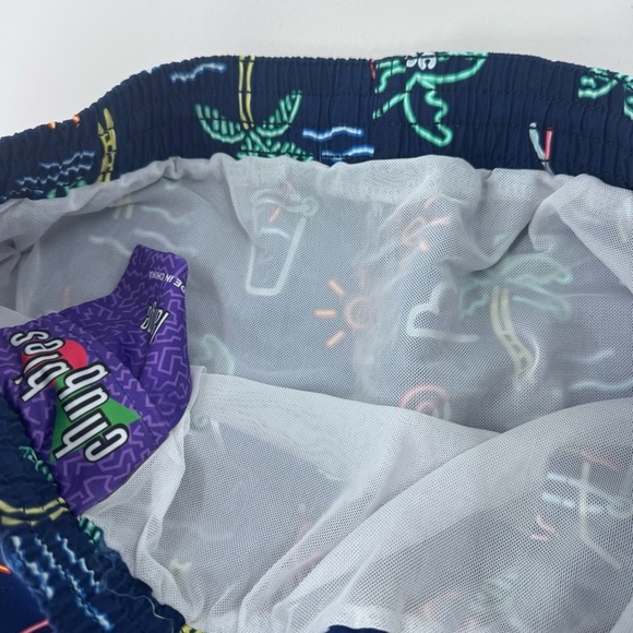 Chubbies Navy Tropical Pattern Men's Shorts - Picture 4 of 10